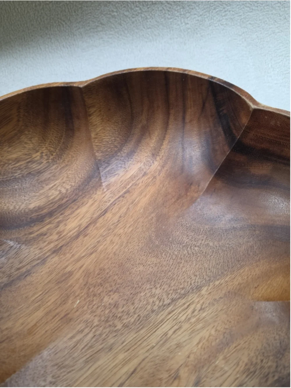 Large Vintage Monkey Pod Carabo Wood Bowl 14